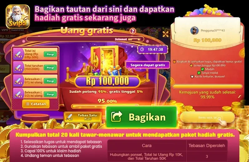 Uang Gratis Rp 100,000